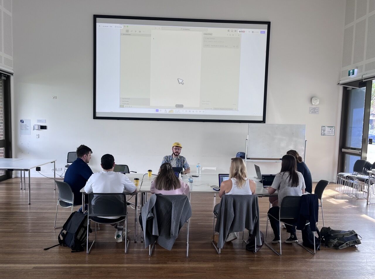 Workshop participants learning together