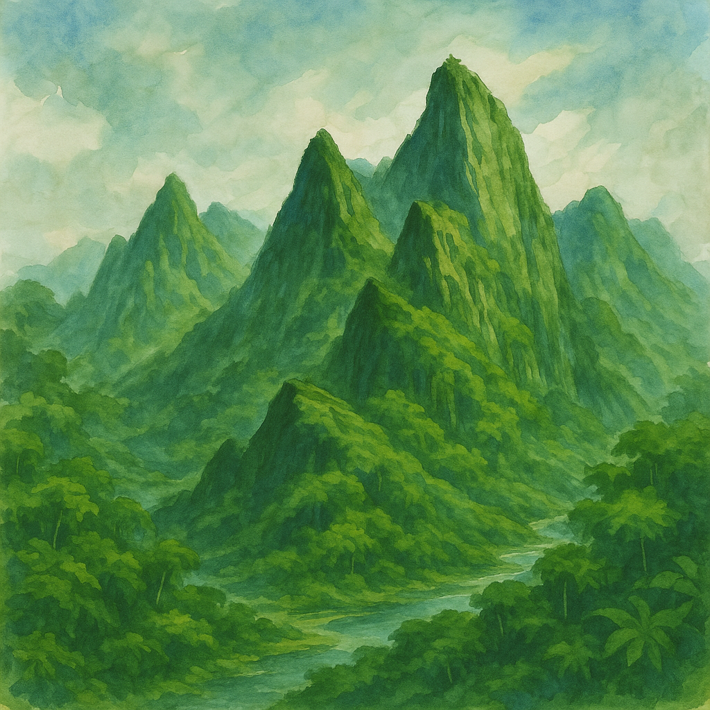 The Jagged Peaks landscape